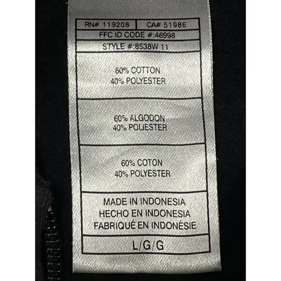 Reebok-Las Vegas Raiders Full Zip Fleece Jacket Silver & Black NFL Women’s Large - Picture 10 of 13